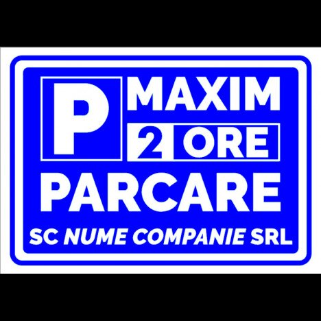 indicator maxim 2 ore parcare